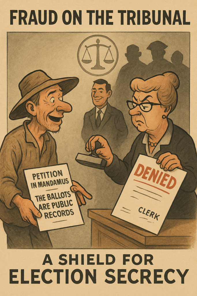 Clerks are shield for fraud on the court